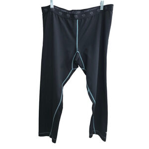 Mountain Hardwear Women's Carpi Athletic Black Blue Stiching Leggings XL